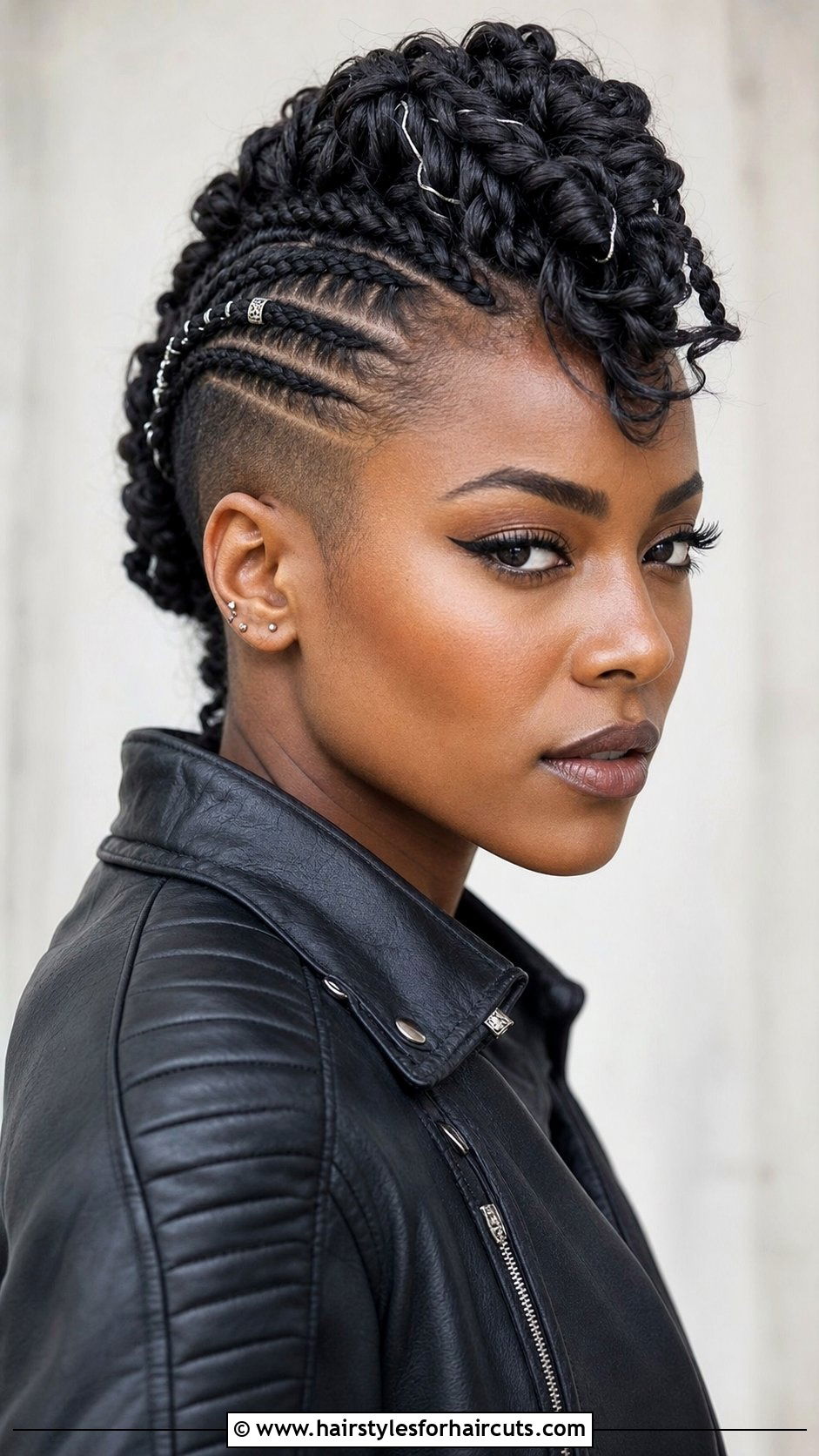 Twist And Braid Combo Mohawk - 25 twist hairstyles natural hair - 25 twist hairstyles natural hair