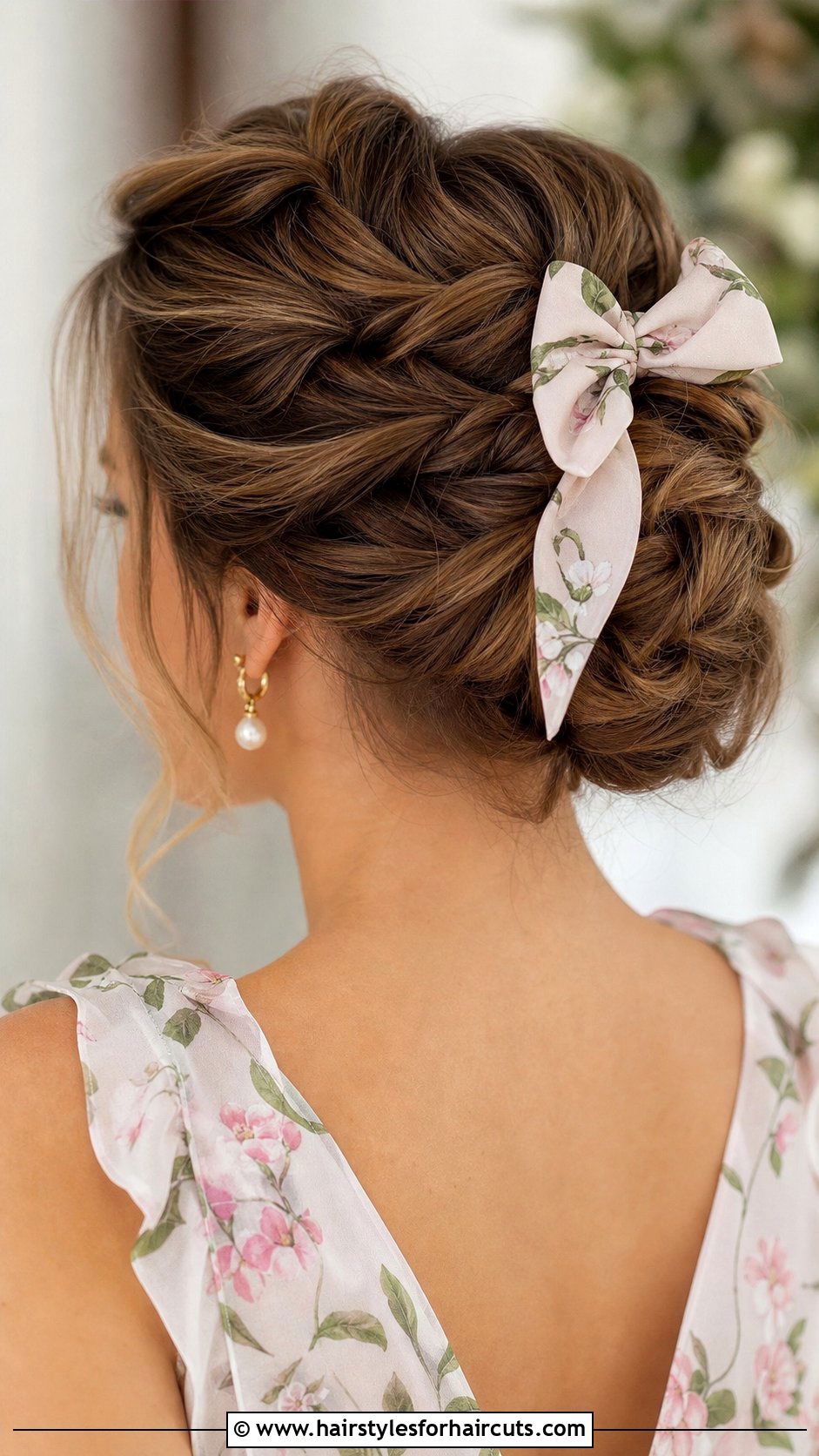 Twist And Pin Updo With Scarf - 25 hairstyles with scarves - 25 hairstyles with scarves