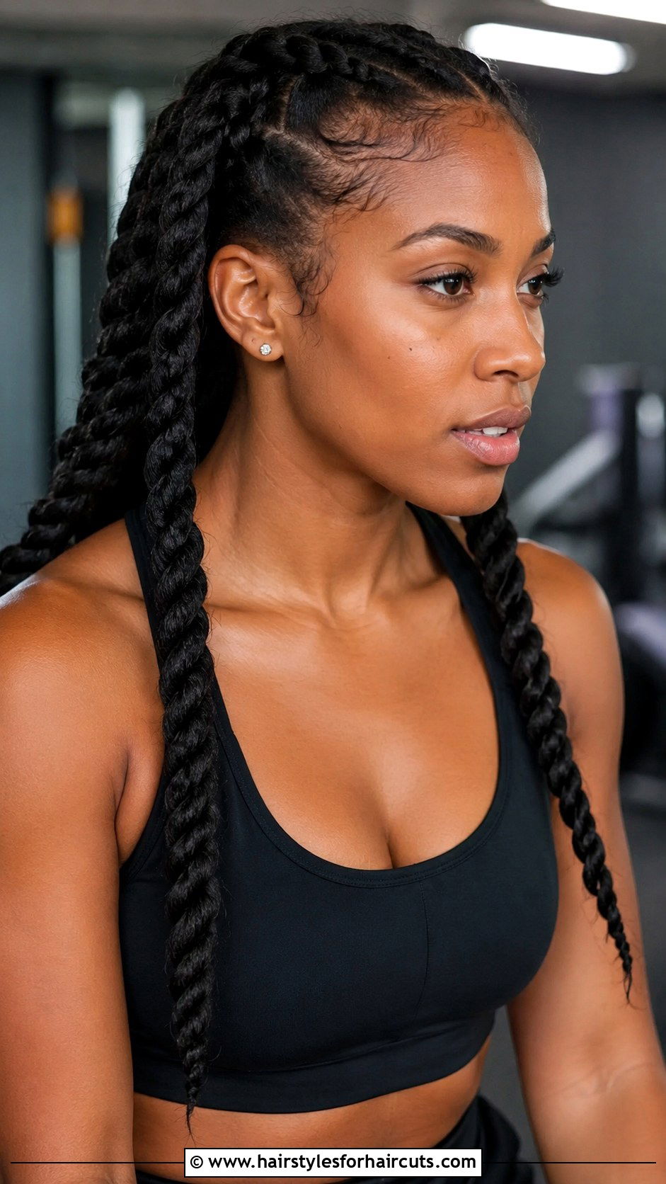 Twist Braids For Gym - 25 gym hairstyles long hair - 25 gym hairstyles long hair