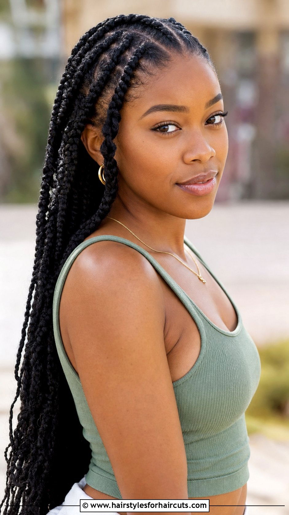 Twist In Front Box Braids In Back - 25 twist in front hairstyles for black hair - 25 twist in front hairstyles for black hair