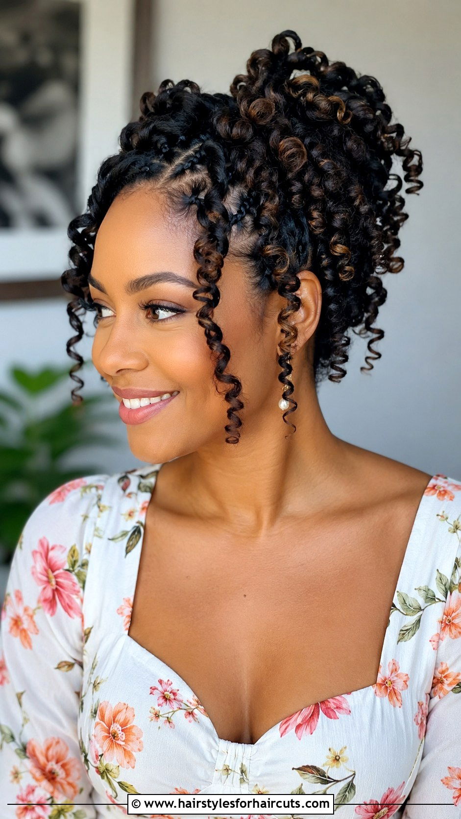 Twist Out Curly Updo - 25 curly updo hairstyles for black hair - 25 curly updo hairstyles for black hair
