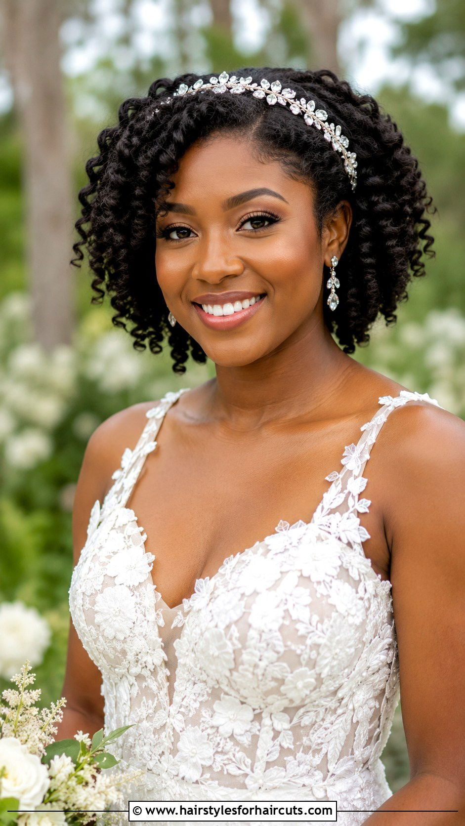 Twist Out With Headband - 25 black hair bridal hairstyles - 25 black hair bridal hairstyles