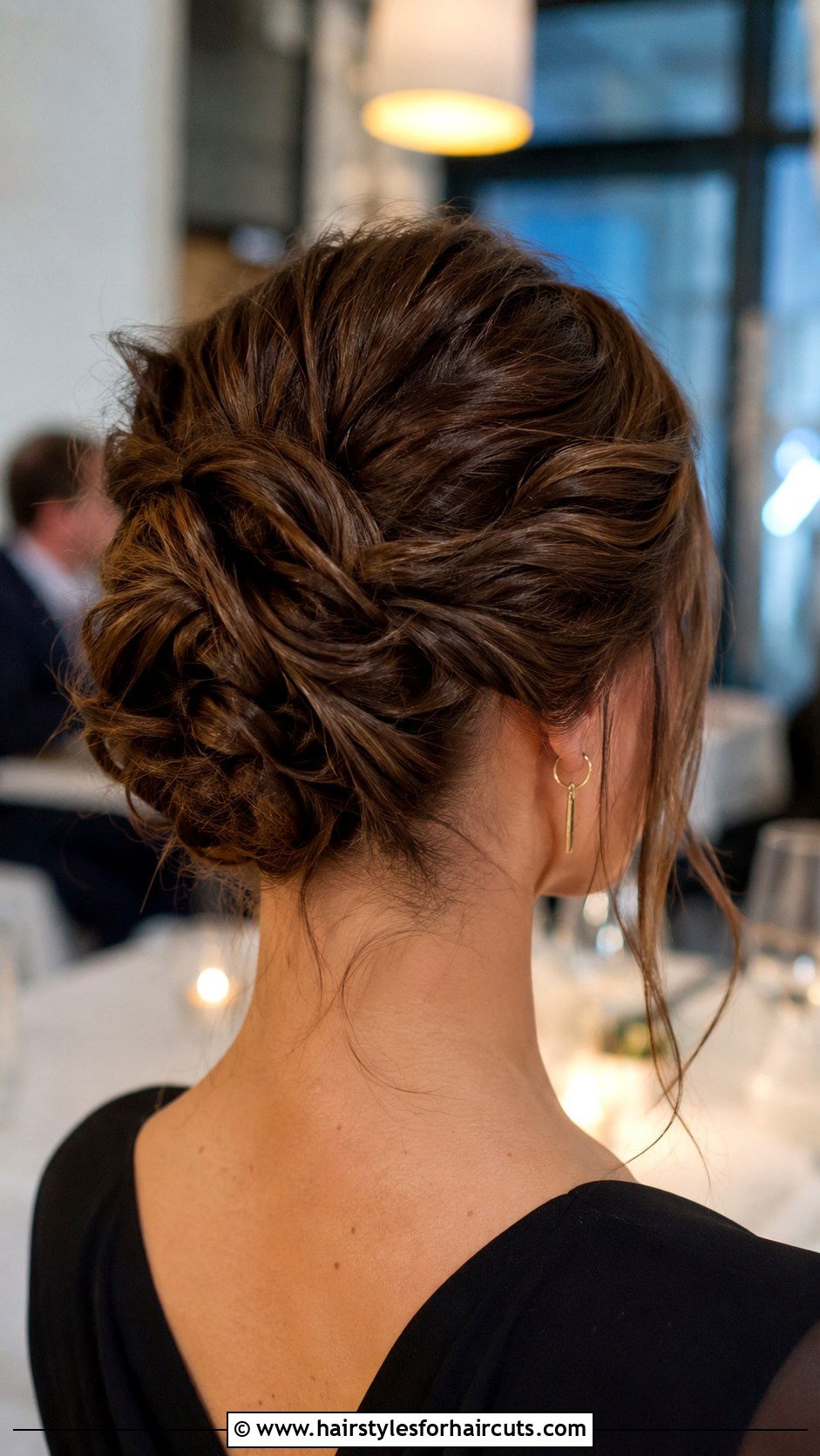 Twist and Pin Updo - 25 updo hairstyles for short hair - 25 updo hairstyles for short hair