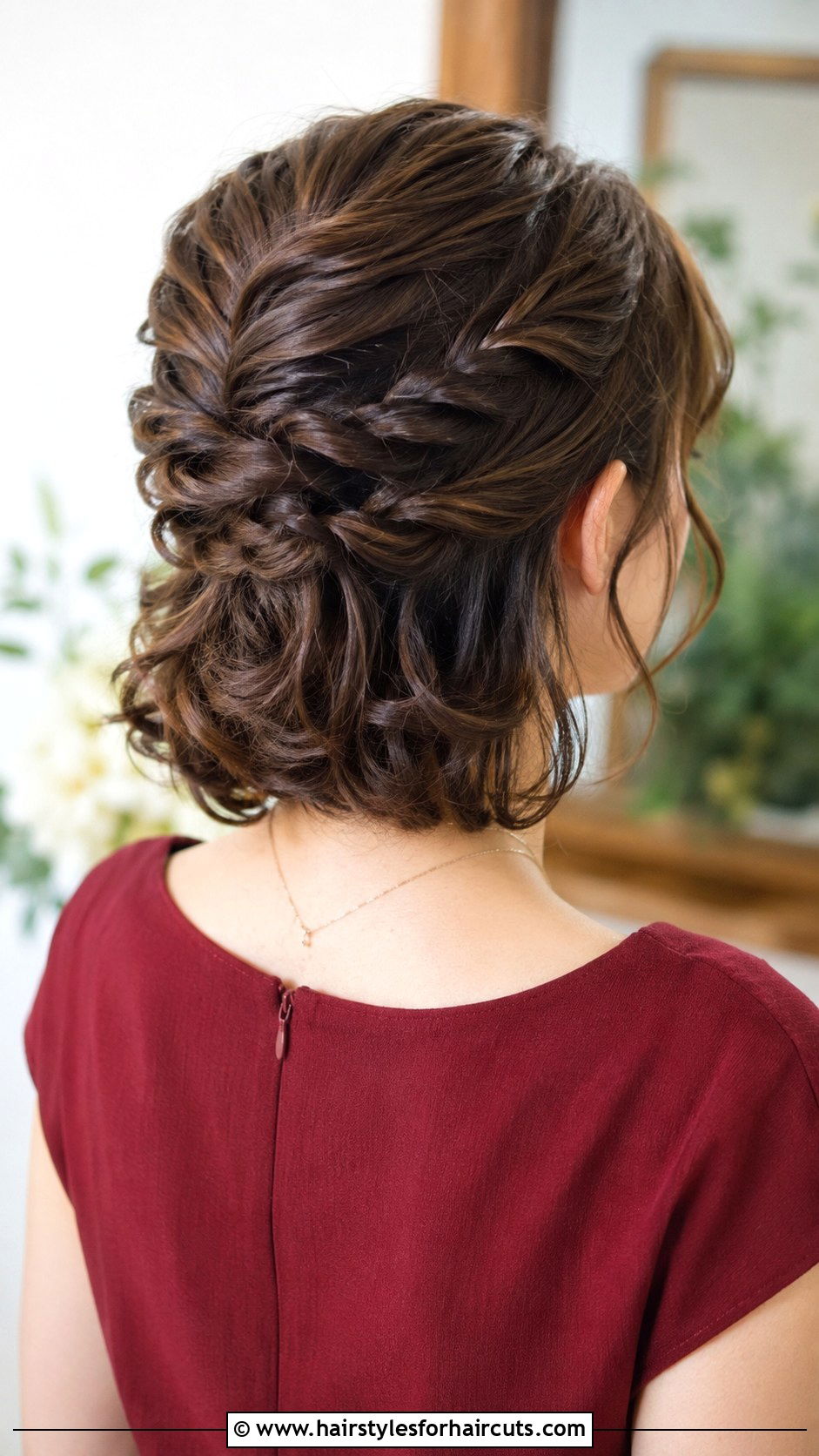 Twisted Braid Half Up Short Hair - 25 braid wedding hairstyles for short hair - 25 braid wedding hairstyles for short hair