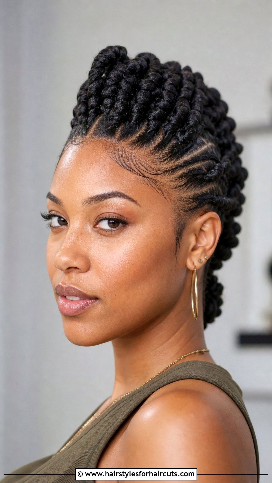 Twisted Braided Mohawk - 25 braided mohawk hairstyles for short hair - 25 braided mohawk hairstyles for short hair