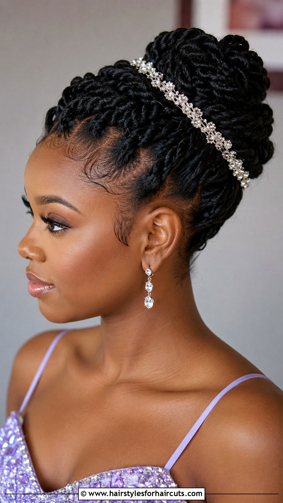 Twisted Curly Rope Braid Updo - 25 curly hair mixed girl prom hairstyles - 25 curly hair mixed girl prom hairstyles