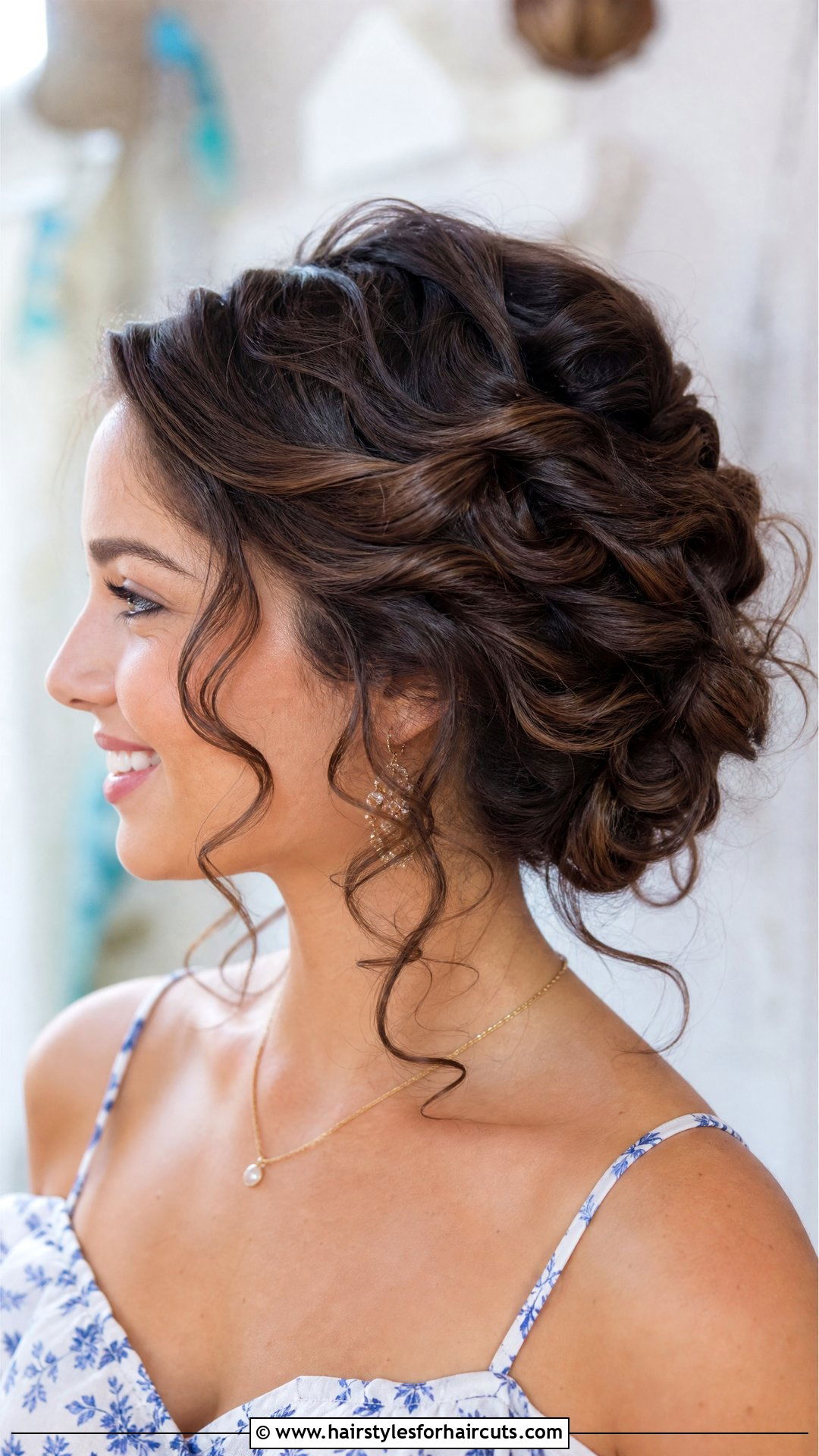 Twisted French Updo With Curls - 25 french twist hairstyles - 25 french twist hairstyles
