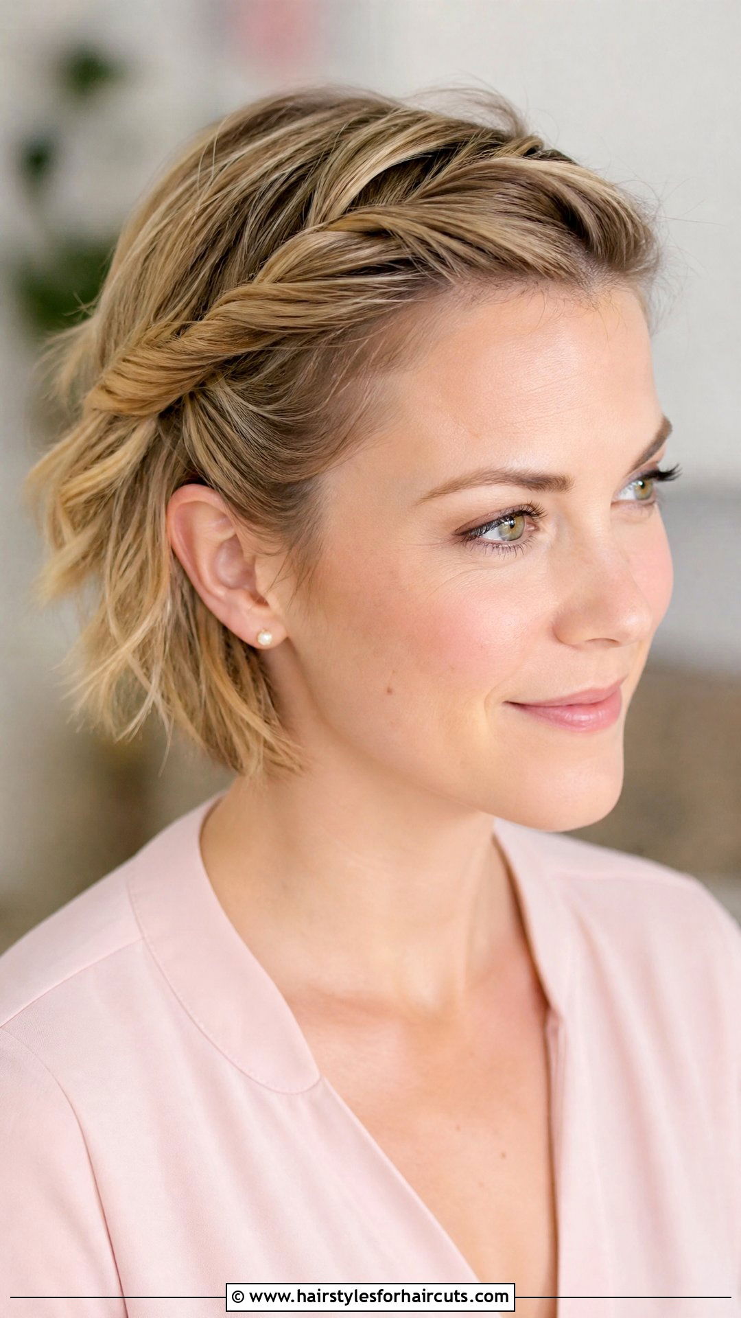 Twisted Front Short Hair - 25 picture day hairstyles for short hair - 25 picture day hairstyles for short hair
