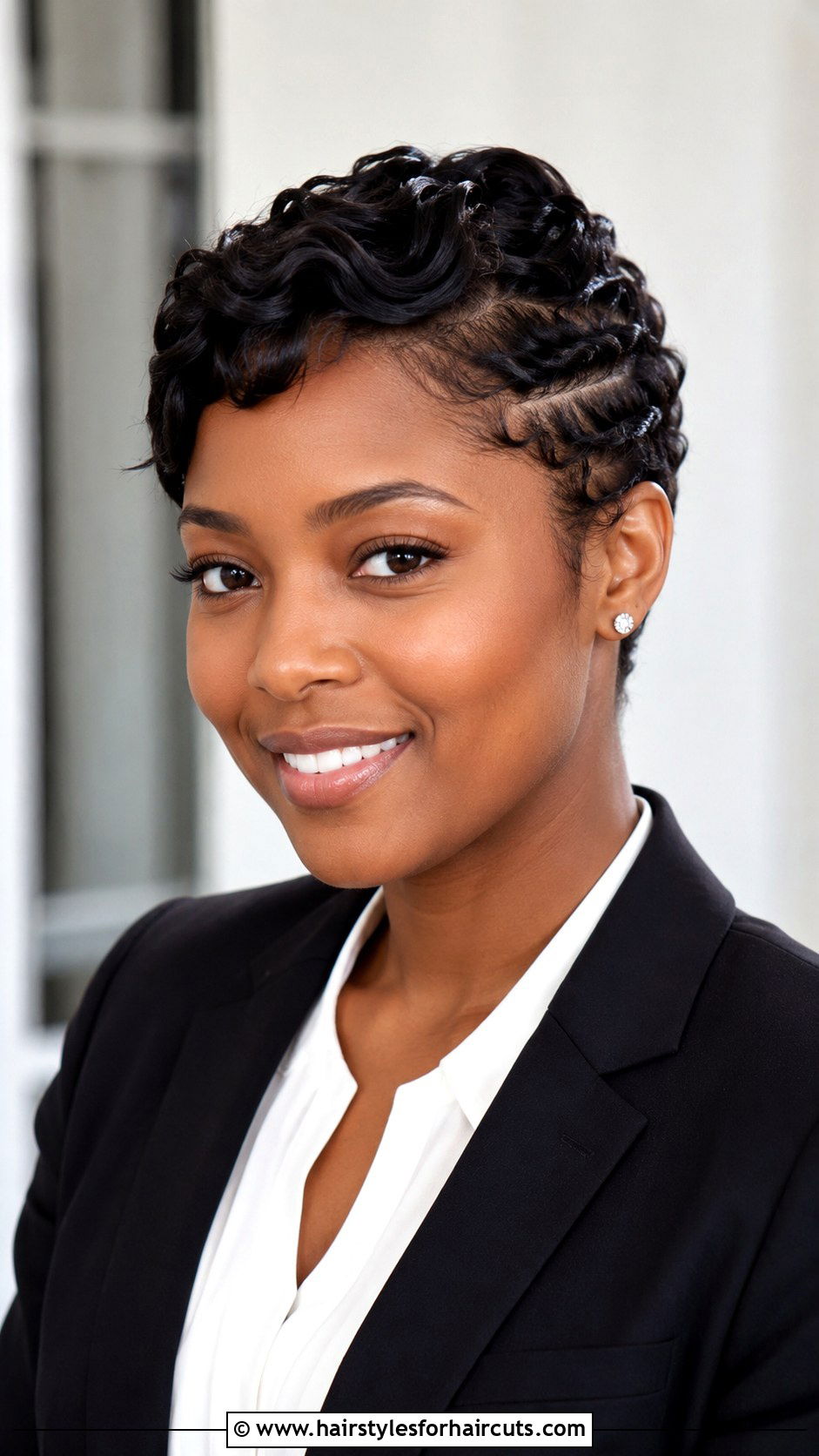 Twisted Front Short Wavy Hair - 25 easy hairstyles for short wavy hair - 25 easy hairstyles for short wavy hair