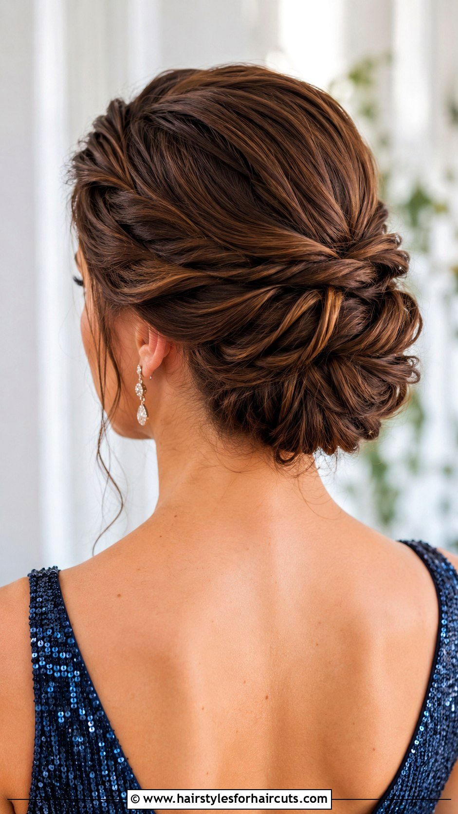 Twisted Front Updo - 25 hairstyles to hide bangs - 25 hairstyles to hide bangs