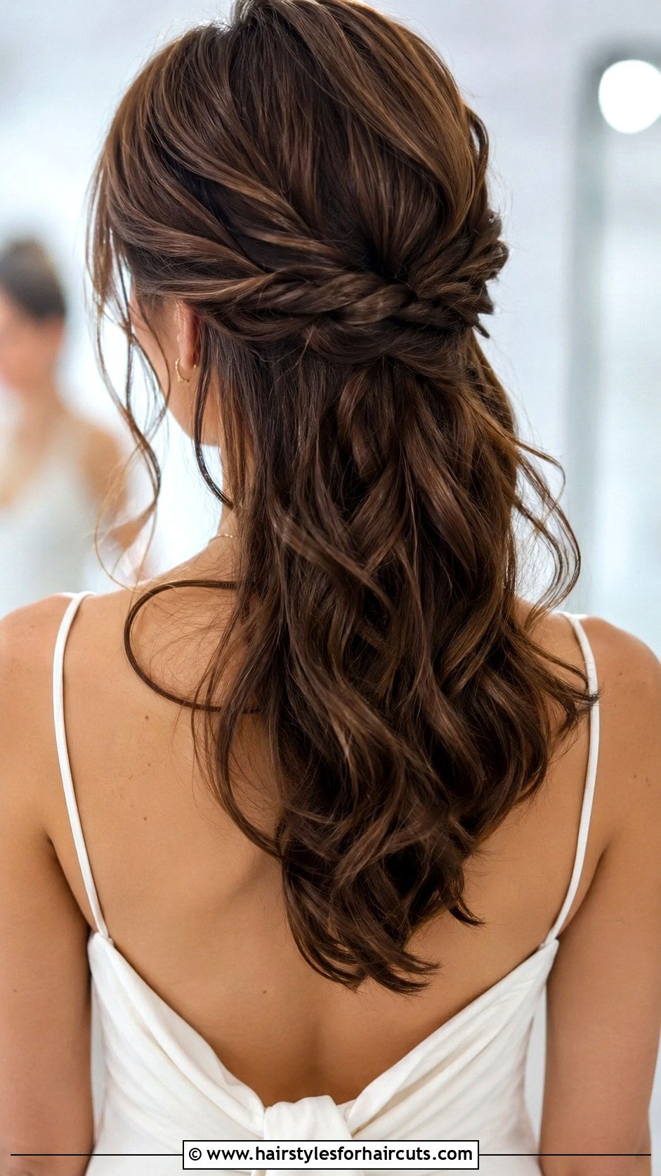 Twisted Half Up Accent - 25 bridesmaid hairstyles shoulder length hair - 25 bridesmaid hairstyles shoulder length hair