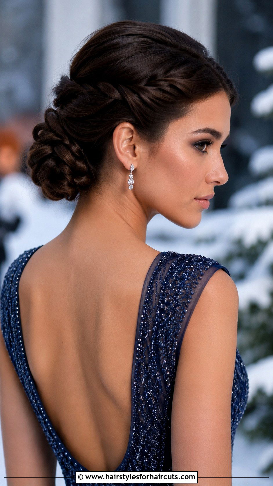 Twisted Half Up Chignon - 25 bridesmaid hairstyles - 25 bridesmaid hairstyles