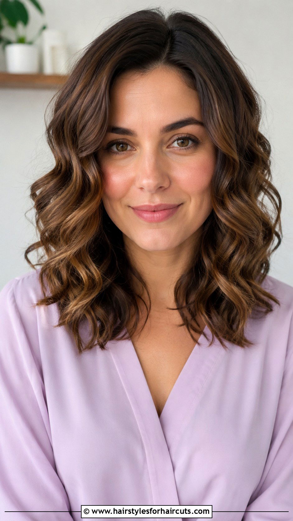 Twisted Half Up Curled Hairstyle - 25 curling iron hairstyles for medium hair - 25 curling iron hairstyles for medium hair