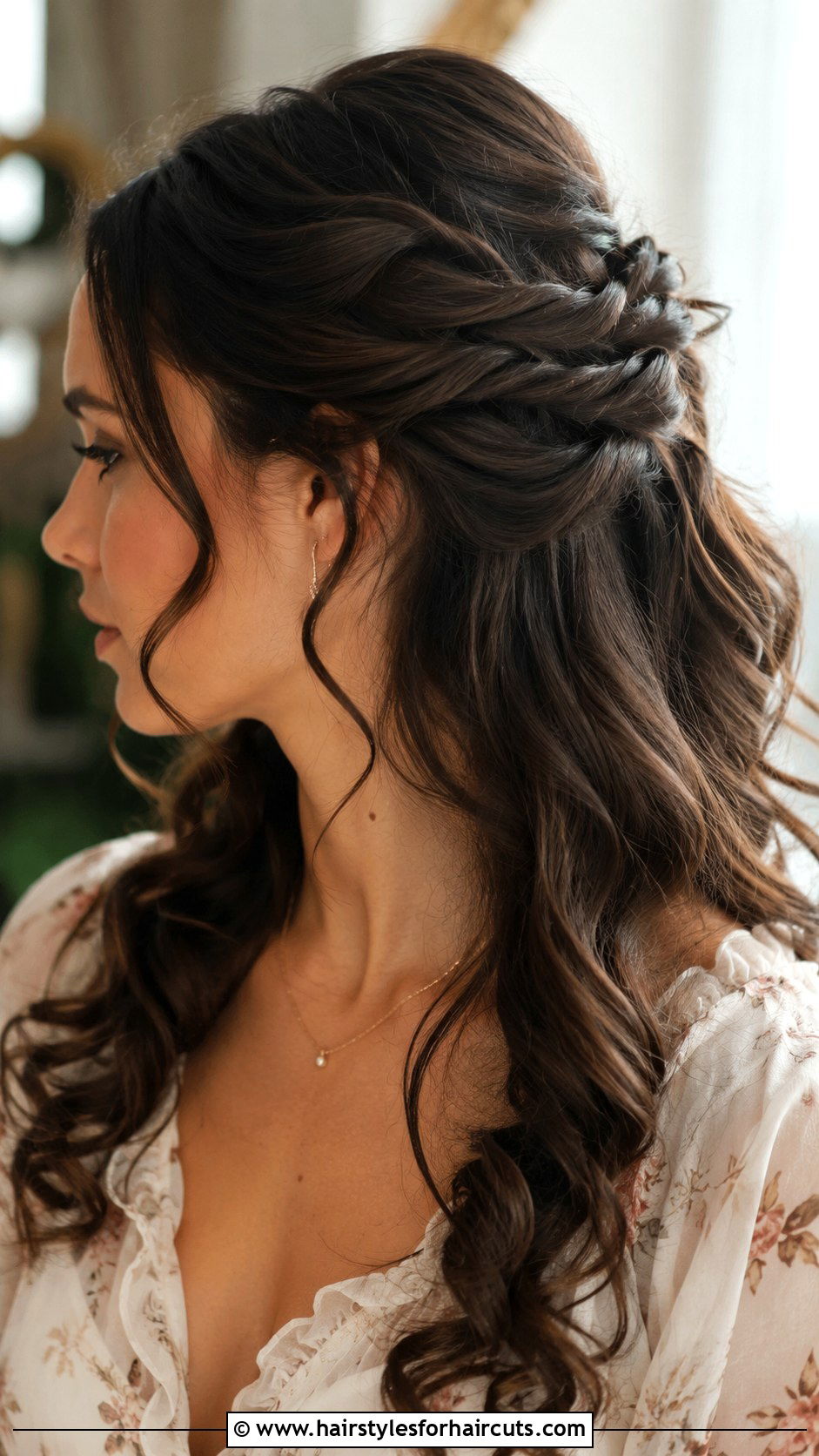 Twisted Half Up Curly Hair - 25 y2k hairstyles for curly hair - 25 y2k hairstyles for curly hair