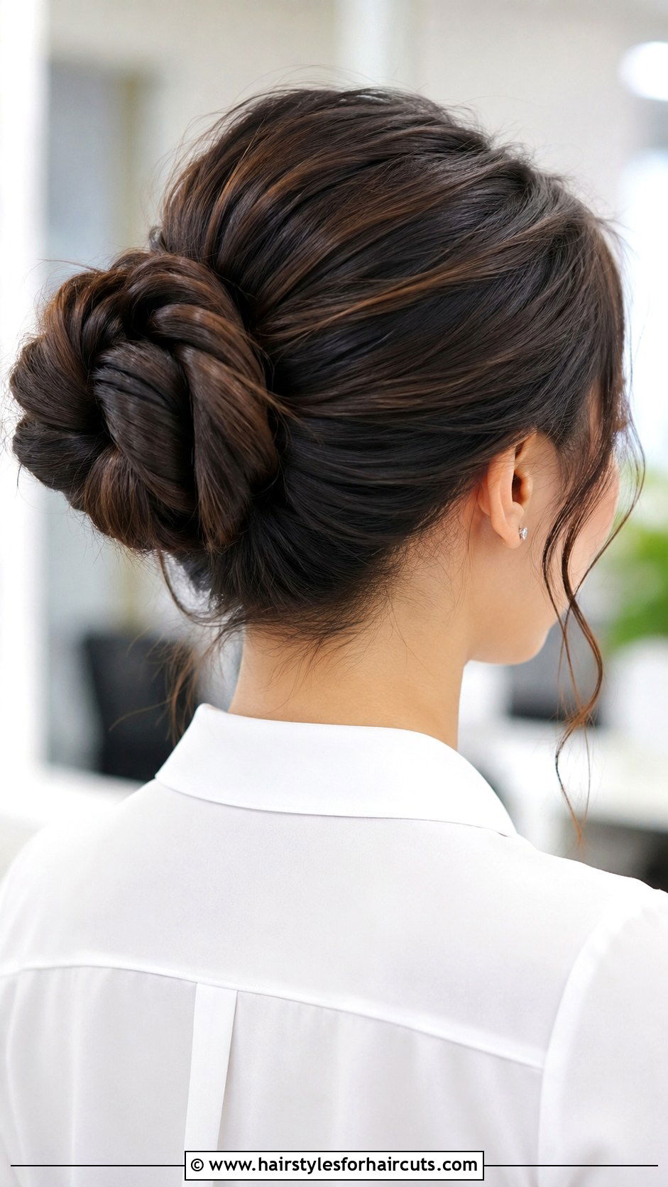 Twisted Half Up Donut Bun - 25 donut bun hairstyles for short hair - 25 donut bun hairstyles for short hair