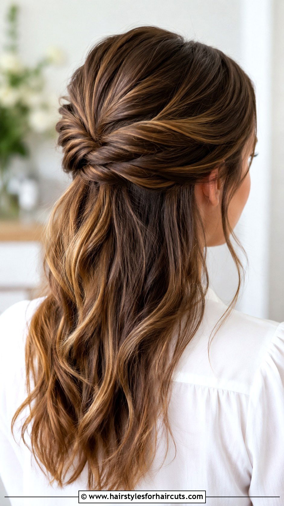 Twisted Half Up Half Down Hair - 25 european hairstyles - 25 european hairstyles