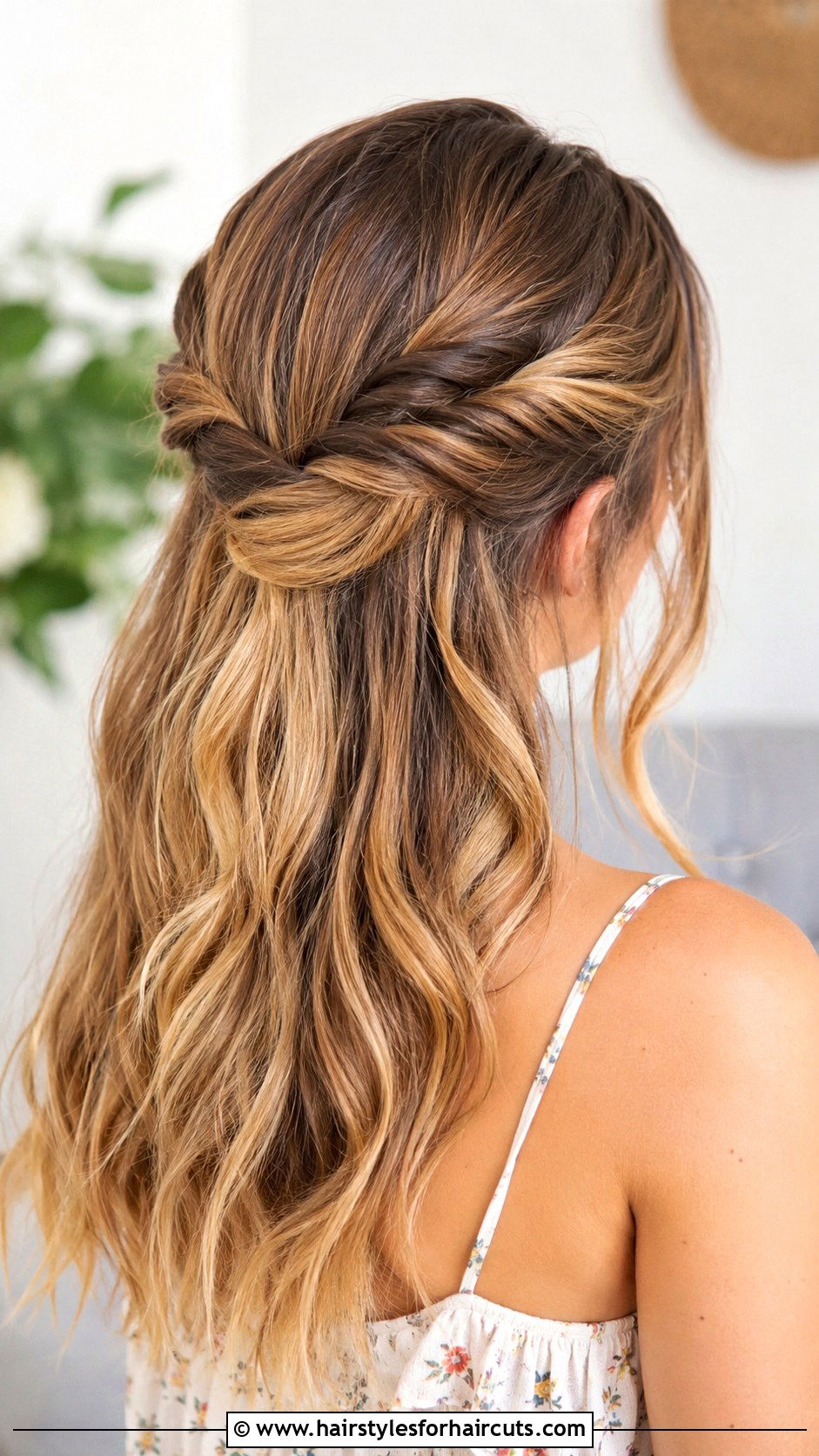 Twisted Half Updo - 25 haircuts meme - 25 haircuts meme