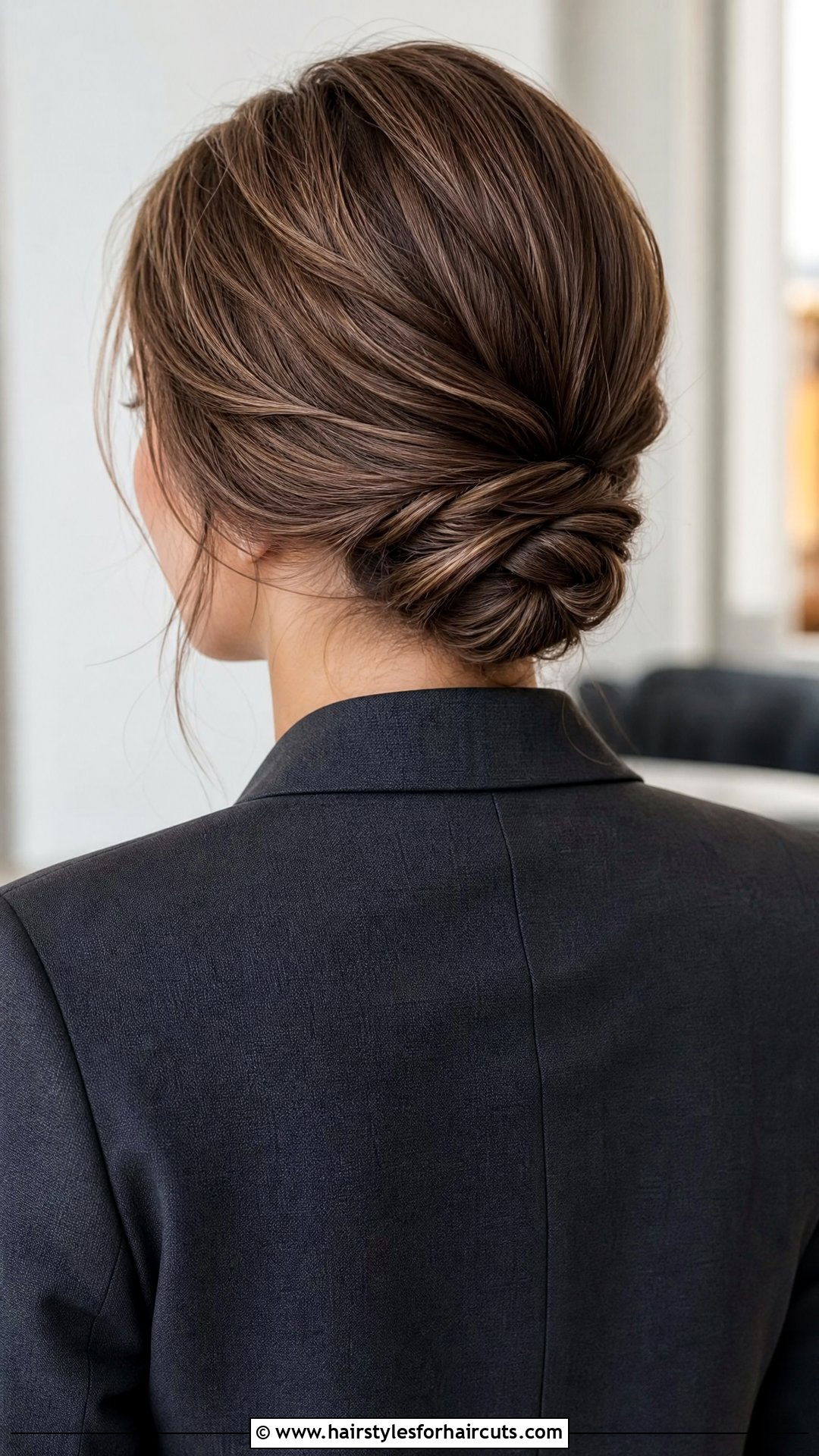 Twisted Low Bun - 25 working hairstyles for long hair - 25 working hairstyles for long hair