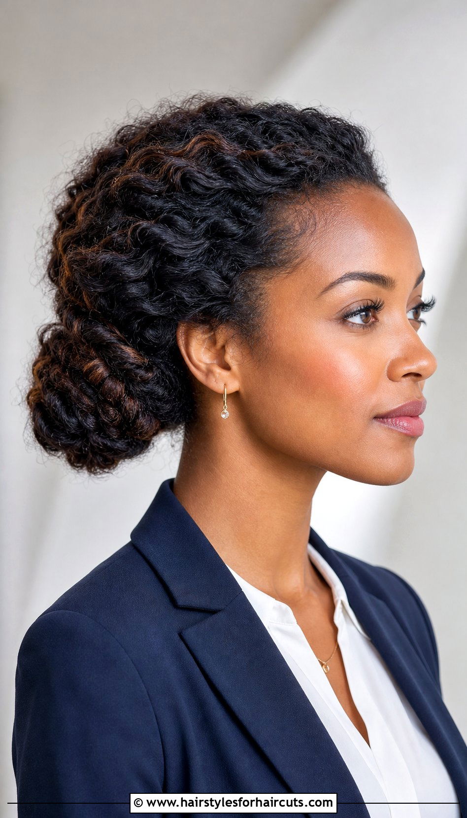 Twisted Low Bun For Puffy Hair - 25 hairstyles for puffy hair - 25 hairstyles for puffy hair