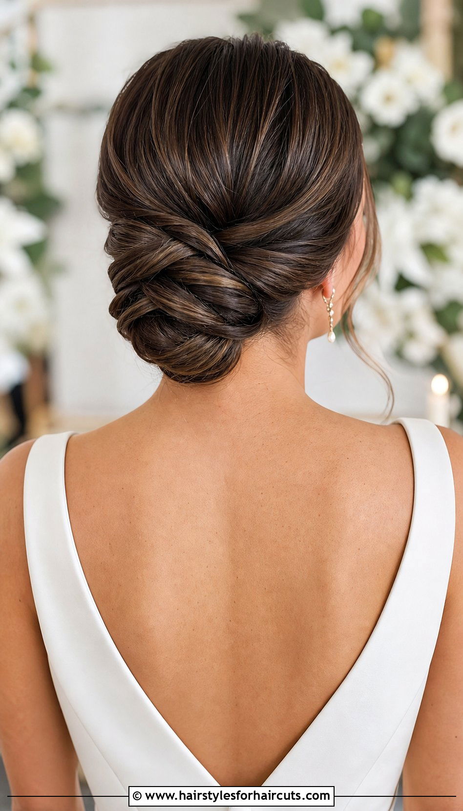 Twisted Low Knot Updo - 25 wedding hairstyles up - 25 wedding hairstyles up