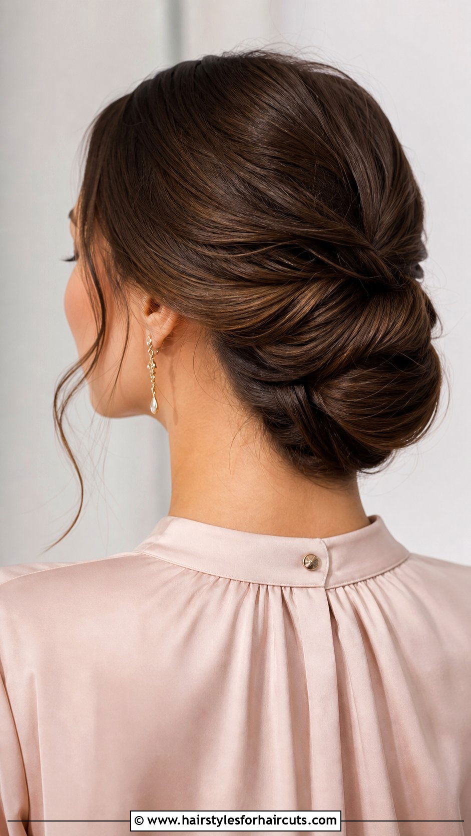 Twisted Low Updo - 25 hairstyles that wont damage hair - 25 hairstyles that won't damage hair