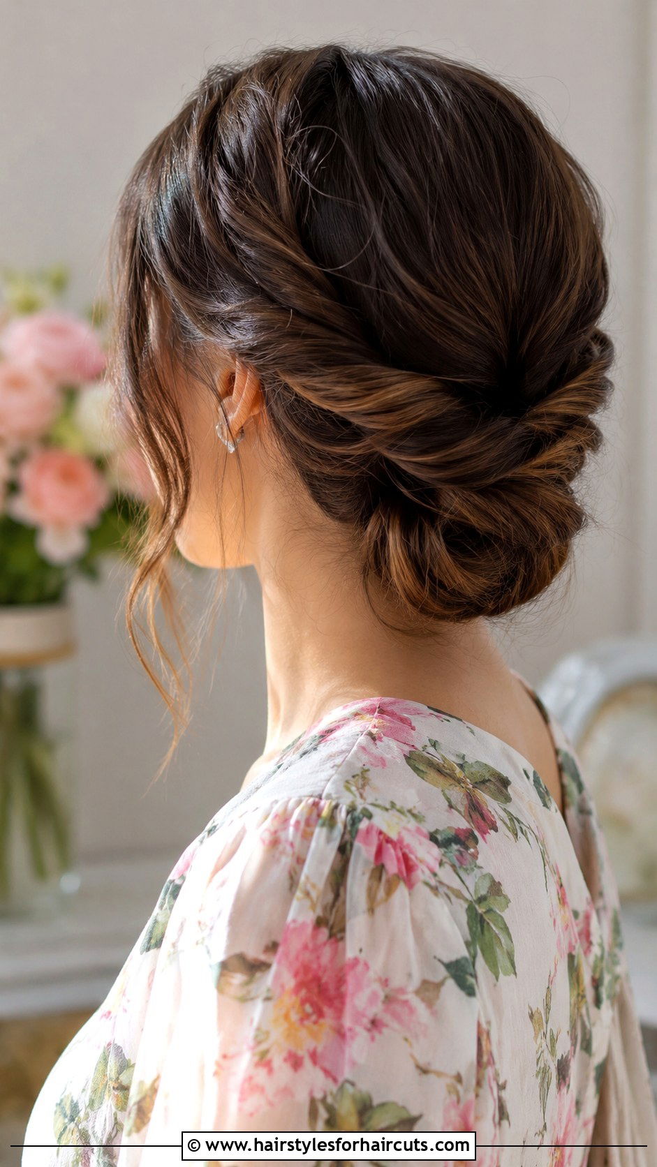 Twisted Low Updo - 25 cute hair up hairstyles - 25 cute hair up hairstyles