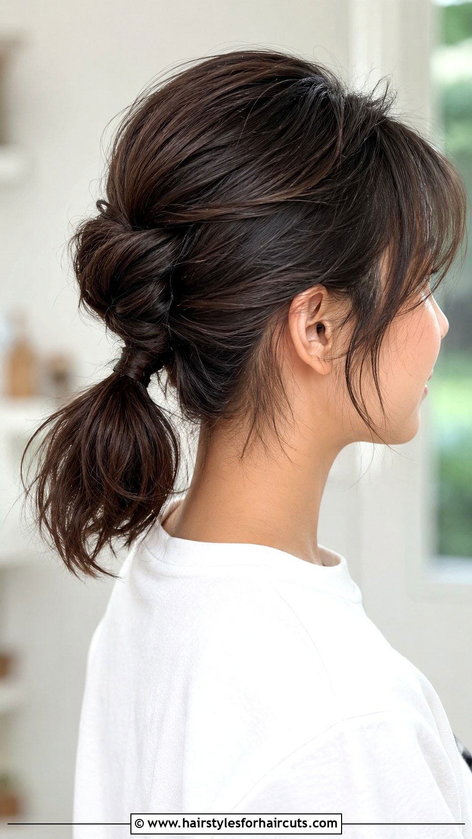 Twisted Ponytail For Short Hair - 25 easy hairstyles for short medium hair - 25 easy hairstyles for short medium hair