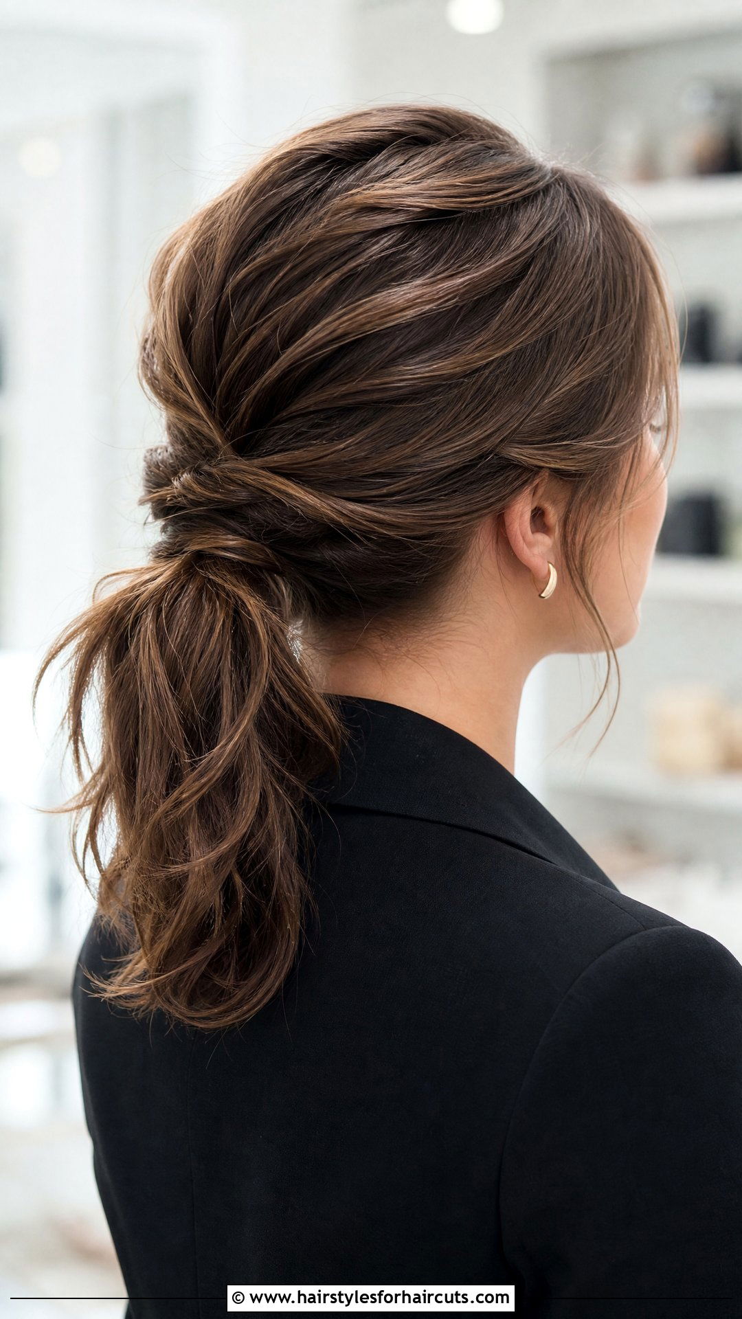 Twisted Ponytail Medium Hair - 25 easy hairstyles for shoulder length hair - 25 easy hairstyles for shoulder length hair