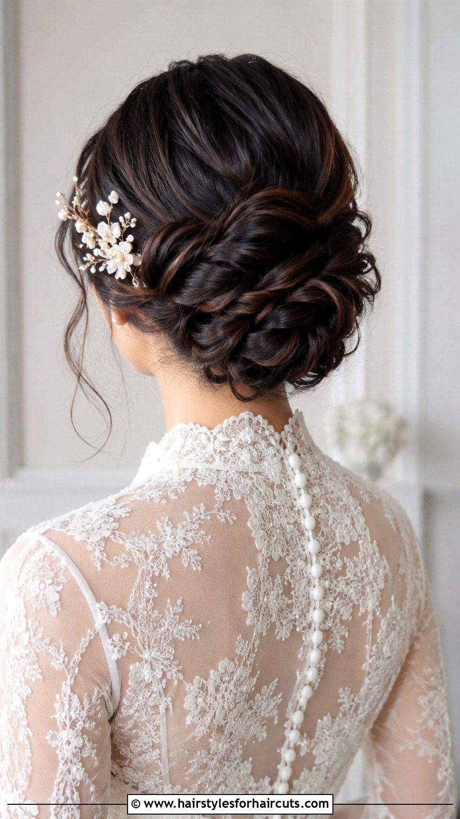 Twisted Roll Asian Bridal Updo - 25 asian bridal hairstyles - 25 asian bridal hairstyles