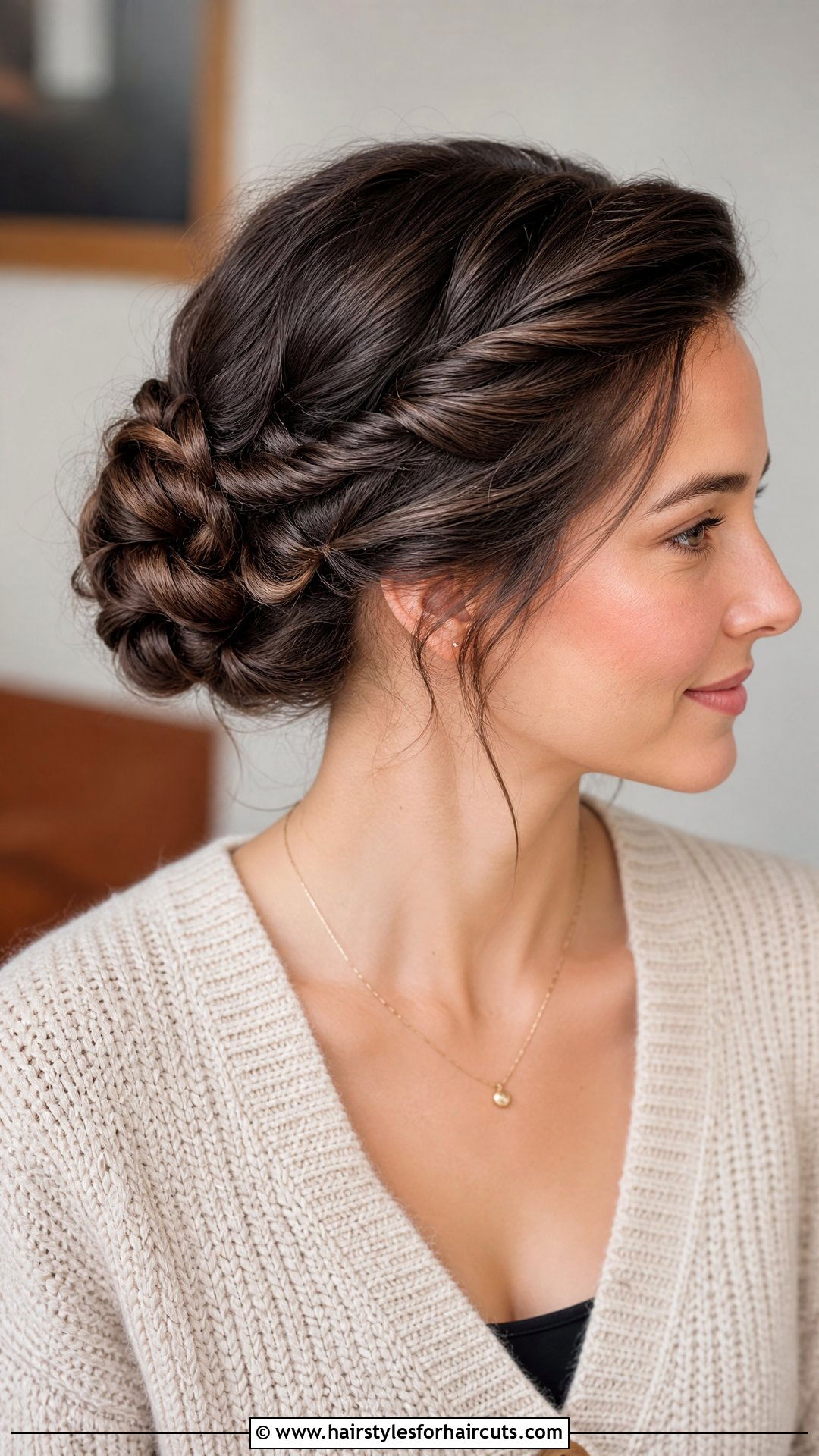 Twisted Rope Braid Updo - 25 updo hairstyles for asian hair - 25 updo hairstyles for asian hair
