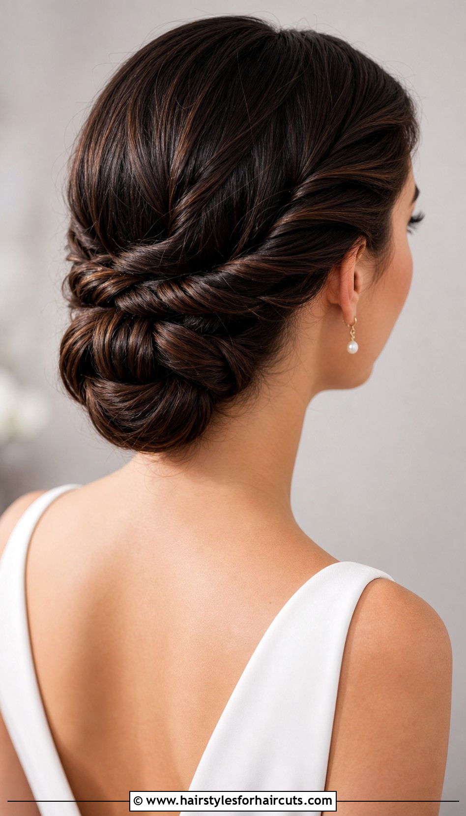 Twisted Rope Braid Updo - 25 wedding braid hairstyles for long hair - 25 wedding braid hairstyles for long hair