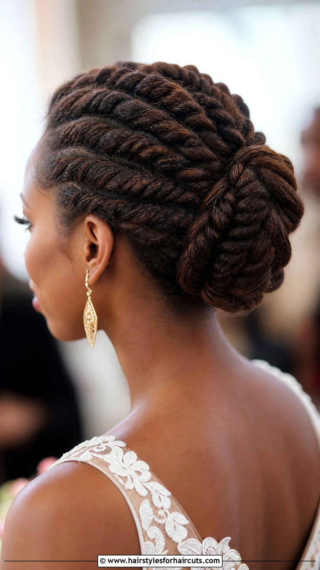 Twisted Rope Braid Updo - 25 wedding haircuts - 25 wedding haircuts