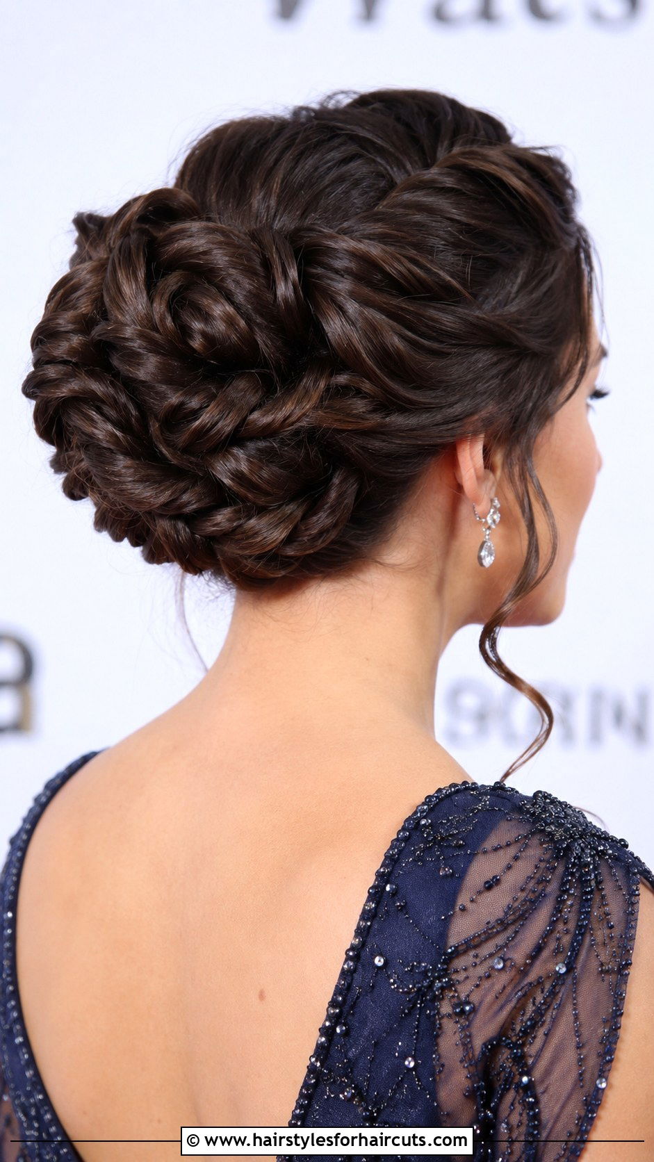 Twisted Rope Braid Updo - 25 hairstyles for homecoming medium hair - 25 hairstyles for homecoming medium hair