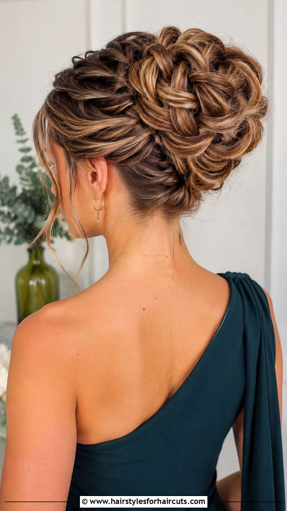 Twisted Rope Braid Updo - 25 asian wedding hairstyles for long hair - 25 asian wedding hairstyles for long hair