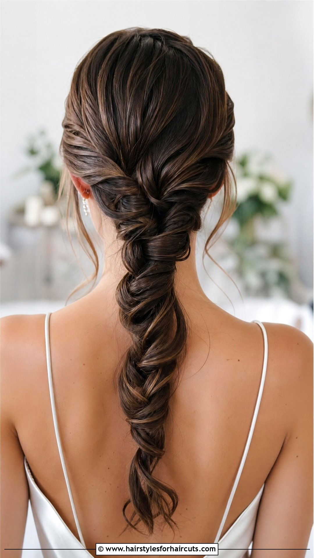 Twisted Rope Braid Wedding Hairstyle - 25 wedding hairstyles with braids - 25 wedding hairstyles with braids