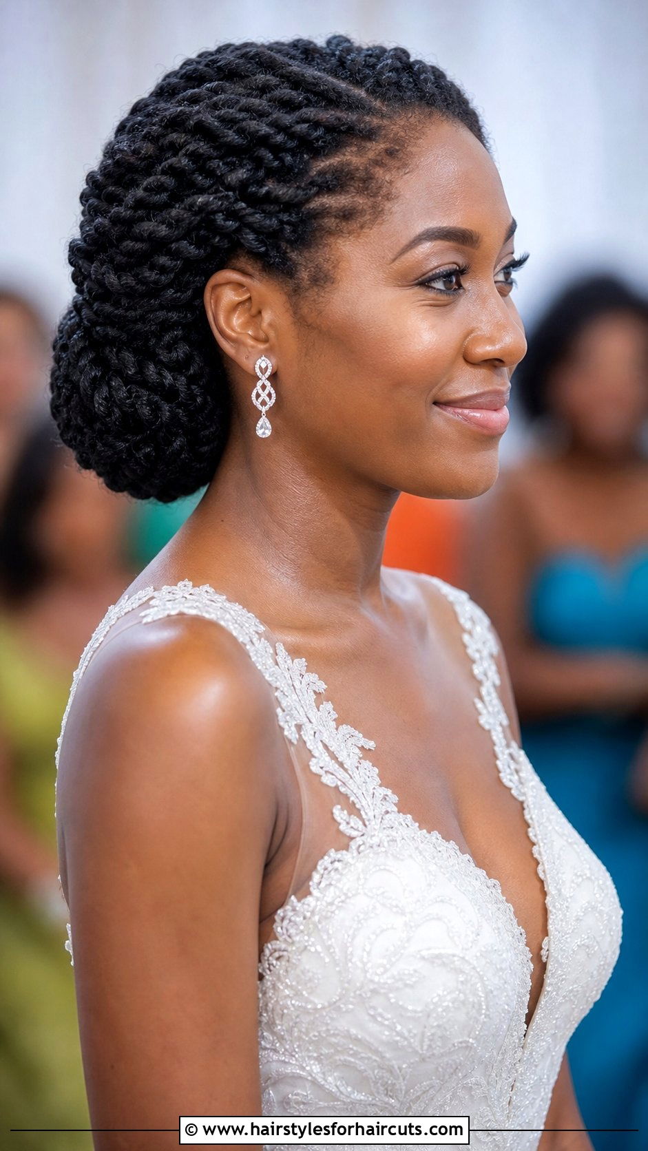 Twisted Rope Low Bun - 25 low bun hairstyles for black hair wedding - 25 low bun hairstyles for black hair wedding