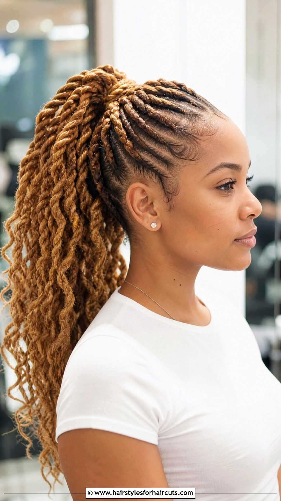 Twisted Rope Pineapple - 25 pineapple hairstyles for straight hair - 25 pineapple hairstyles for straight hair