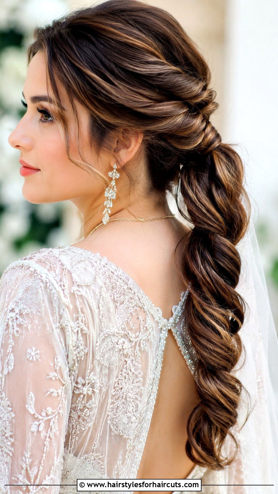 Twisted Rope Ponytail - 25 wedding ponytail hairstyles for black hair - 25 wedding ponytail hairstyles for black hair