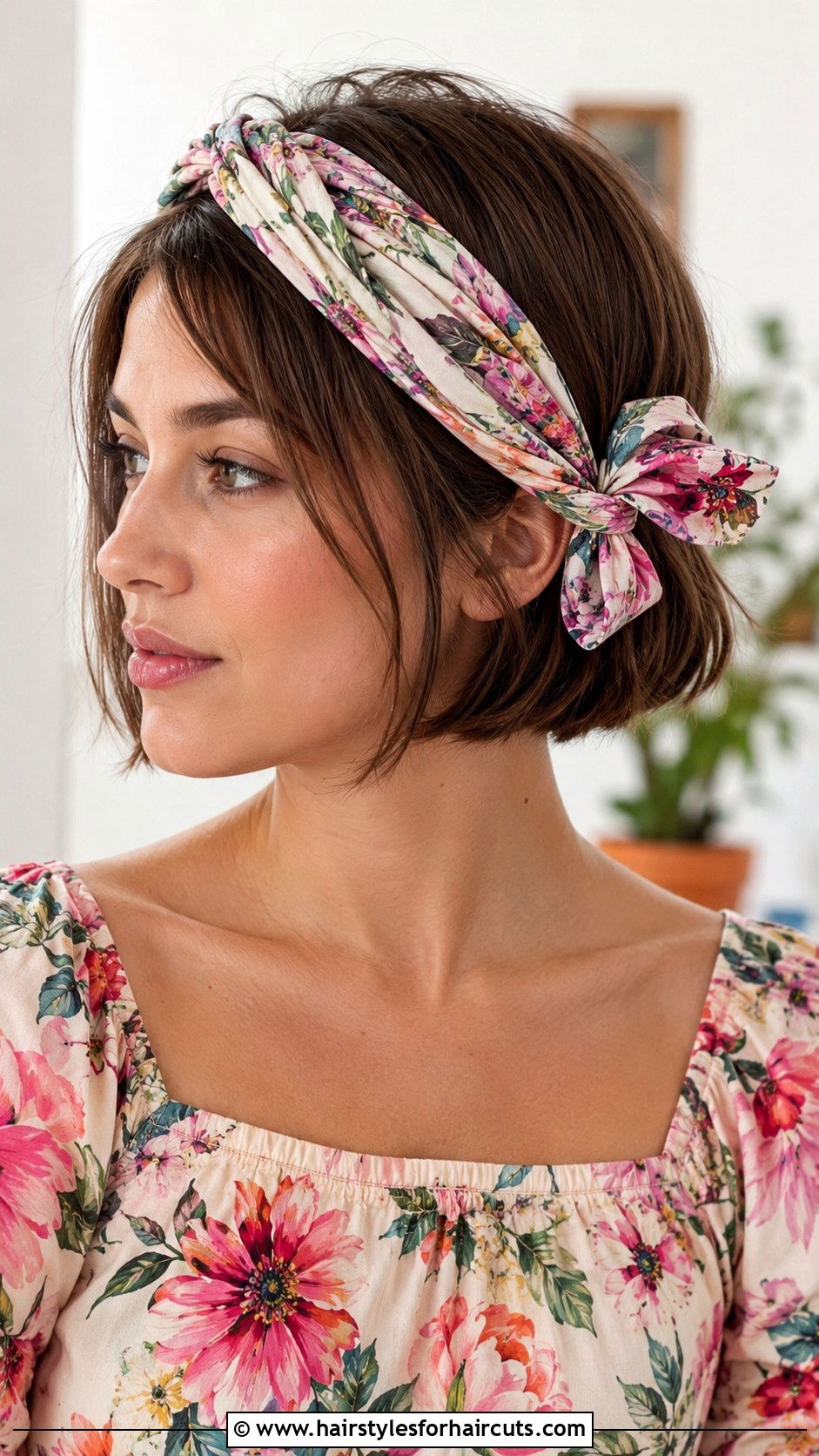 Twisted Scarf Wrap For Bob Haircut - 25 wrap hairstyles for short hair - 25 wrap hairstyles for short hair