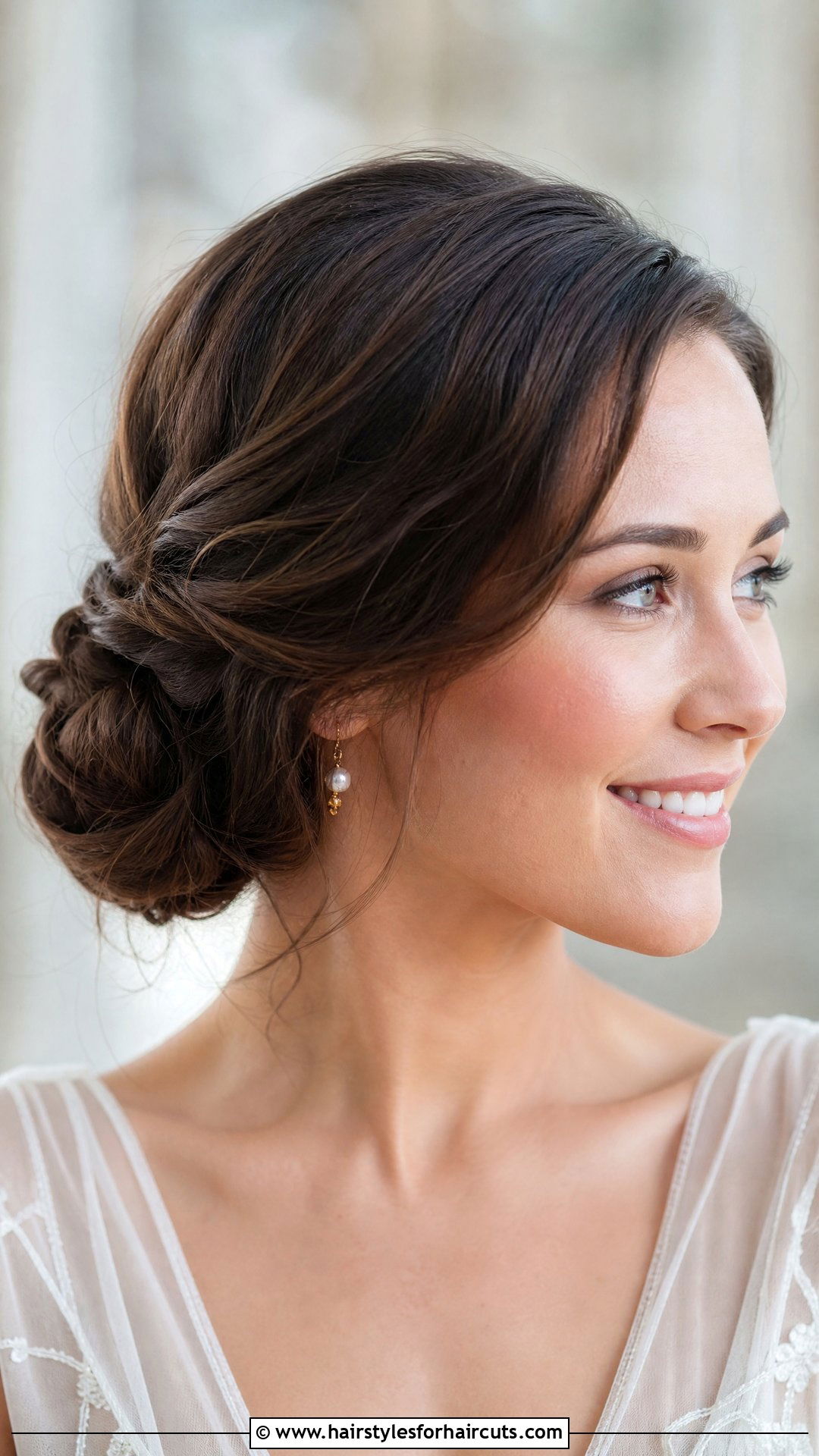 Twisted Side Bun - 25 cocktail hairstyles for medium hair - 25 cocktail hairstyles for medium hair