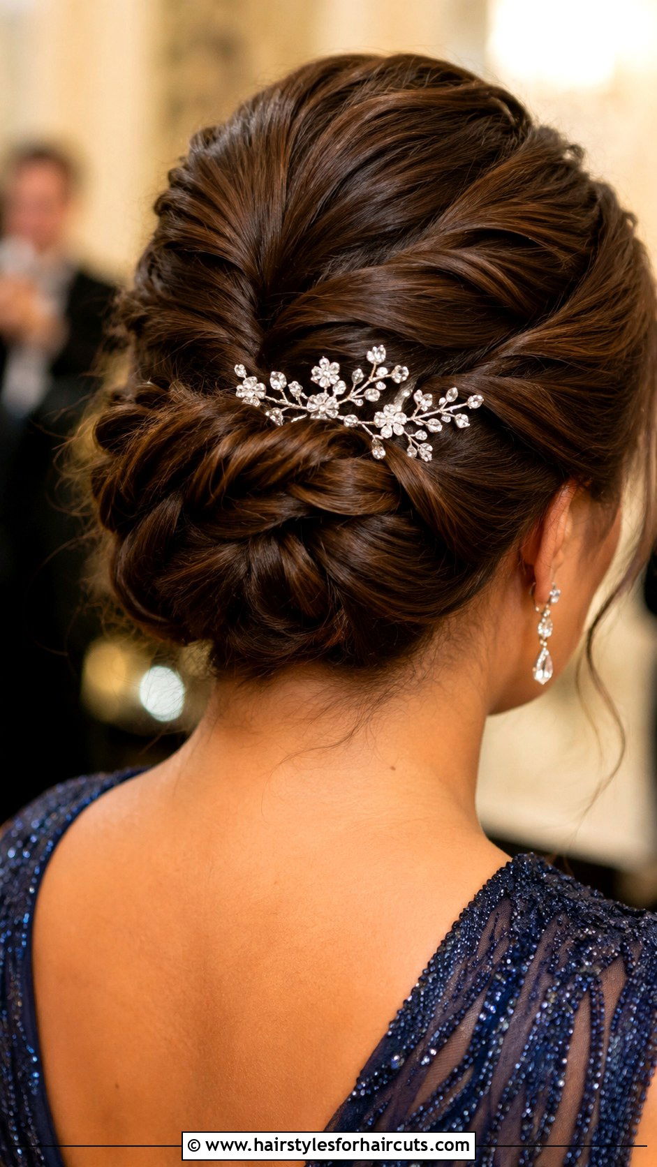 Twisted Updo - 25 wedding long hair hairstyles - 25 wedding long hair hairstyles