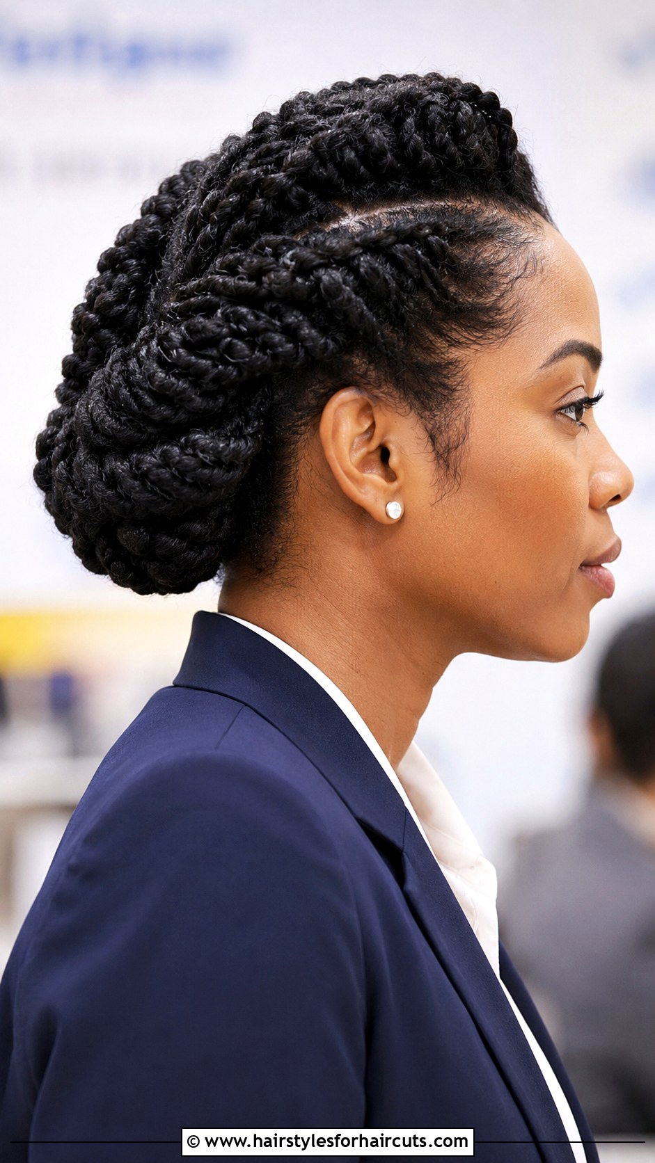 Twisted Updo - 25 black women haircuts styles - 25 black women haircuts styles