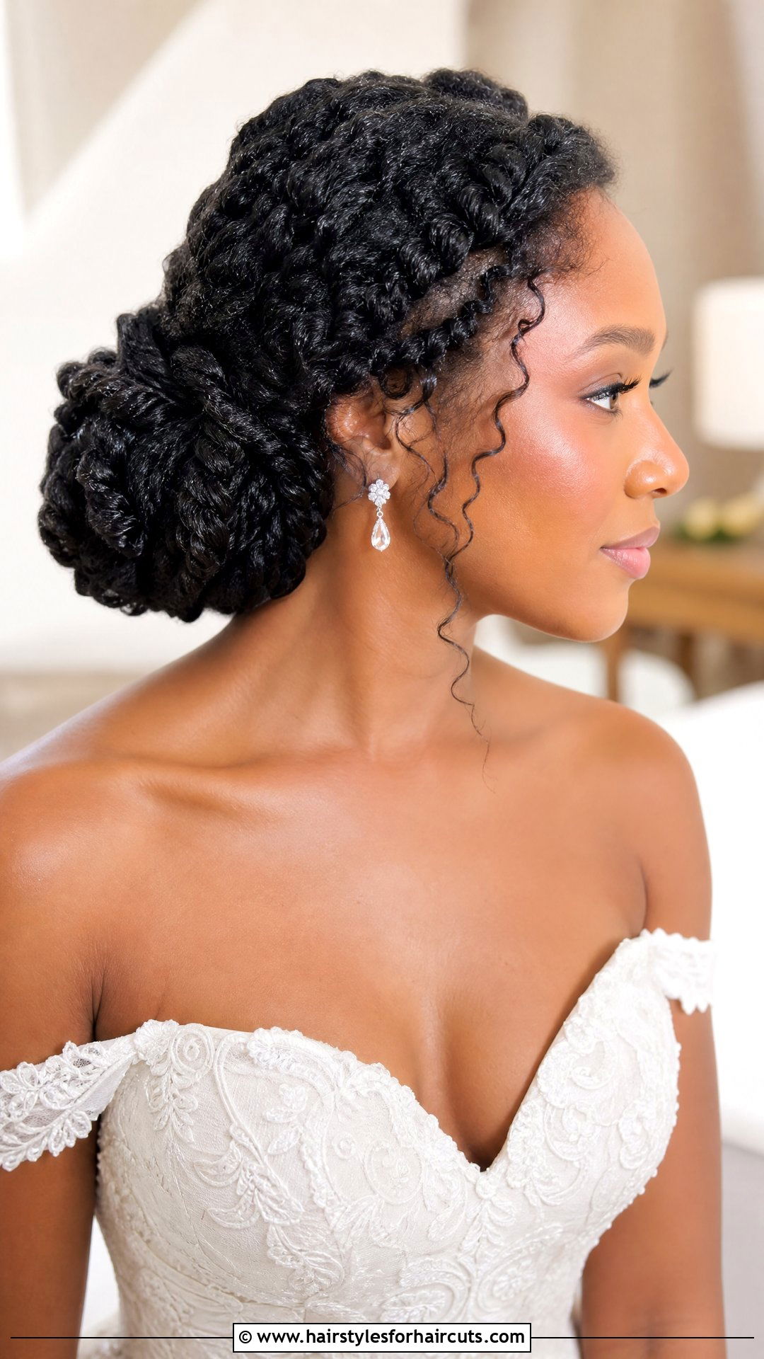Twisted Updo On Curly Black Hair - 25 wedding hairstyles for curly black hair - 25 wedding hairstyles for curly black hair