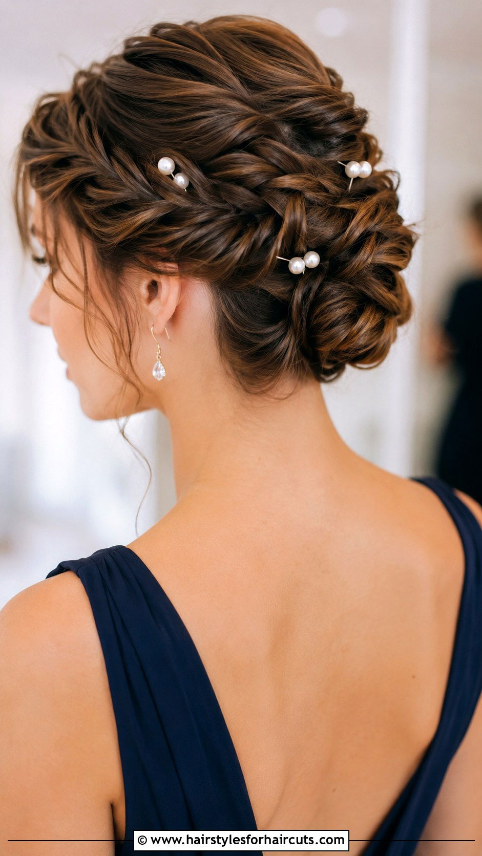 Twisted Updo With Accessories - 25 gala hairstyles for long hair - 25 gala hairstyles for long hair