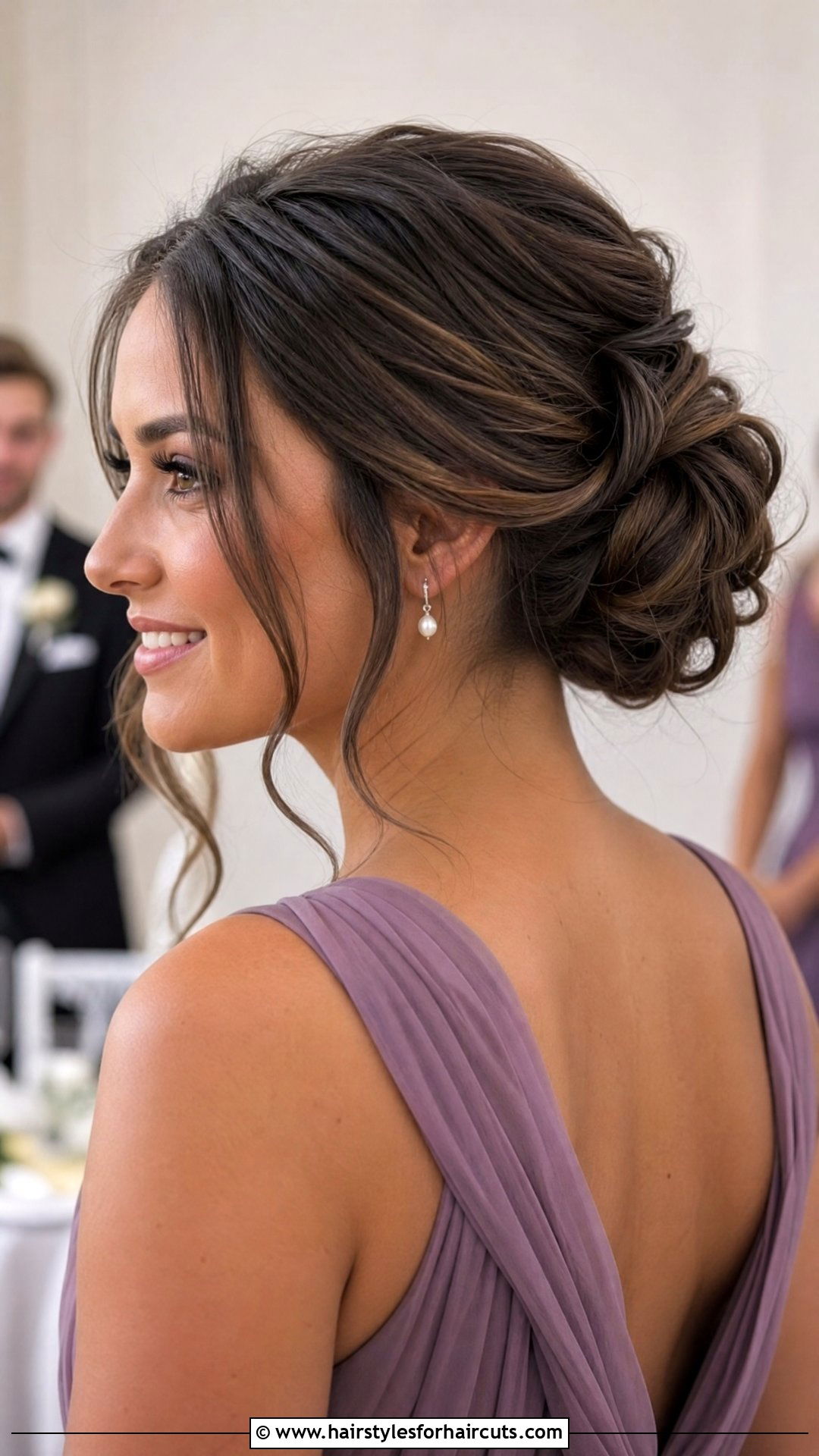 Twisted Updo With Face Framing Pieces - 25 pageant hairstyles for short hair - 25 pageant hairstyles for short hair