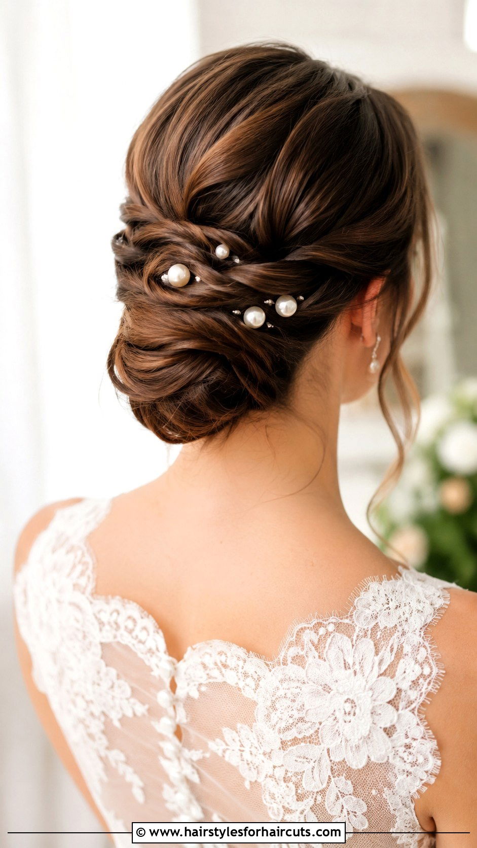 Twisted Updo With Pins - 25 black wedding hairstyles for long hair - 25 black wedding hairstyles for long hair
