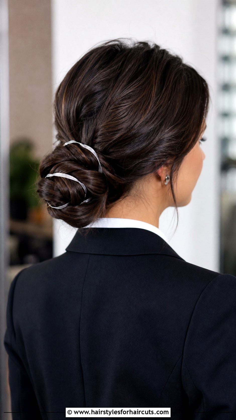 Twisted Updo With Ribbon - 25 long hair ribbon hairstyles - 25 long hair ribbon hairstyles