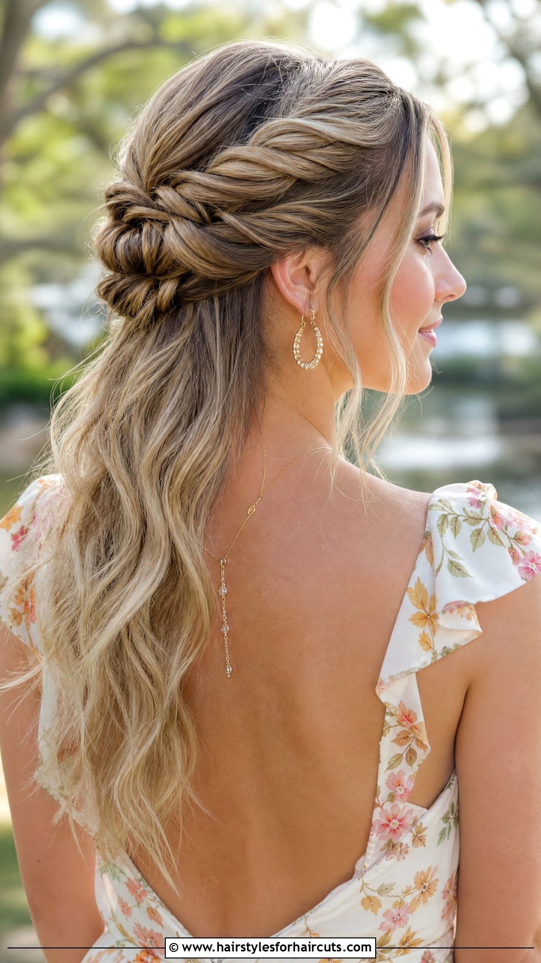 Twisted Viking Half Updo - 25 viking hairstyles for thin hair female - 25 viking hairstyles for thin hair female