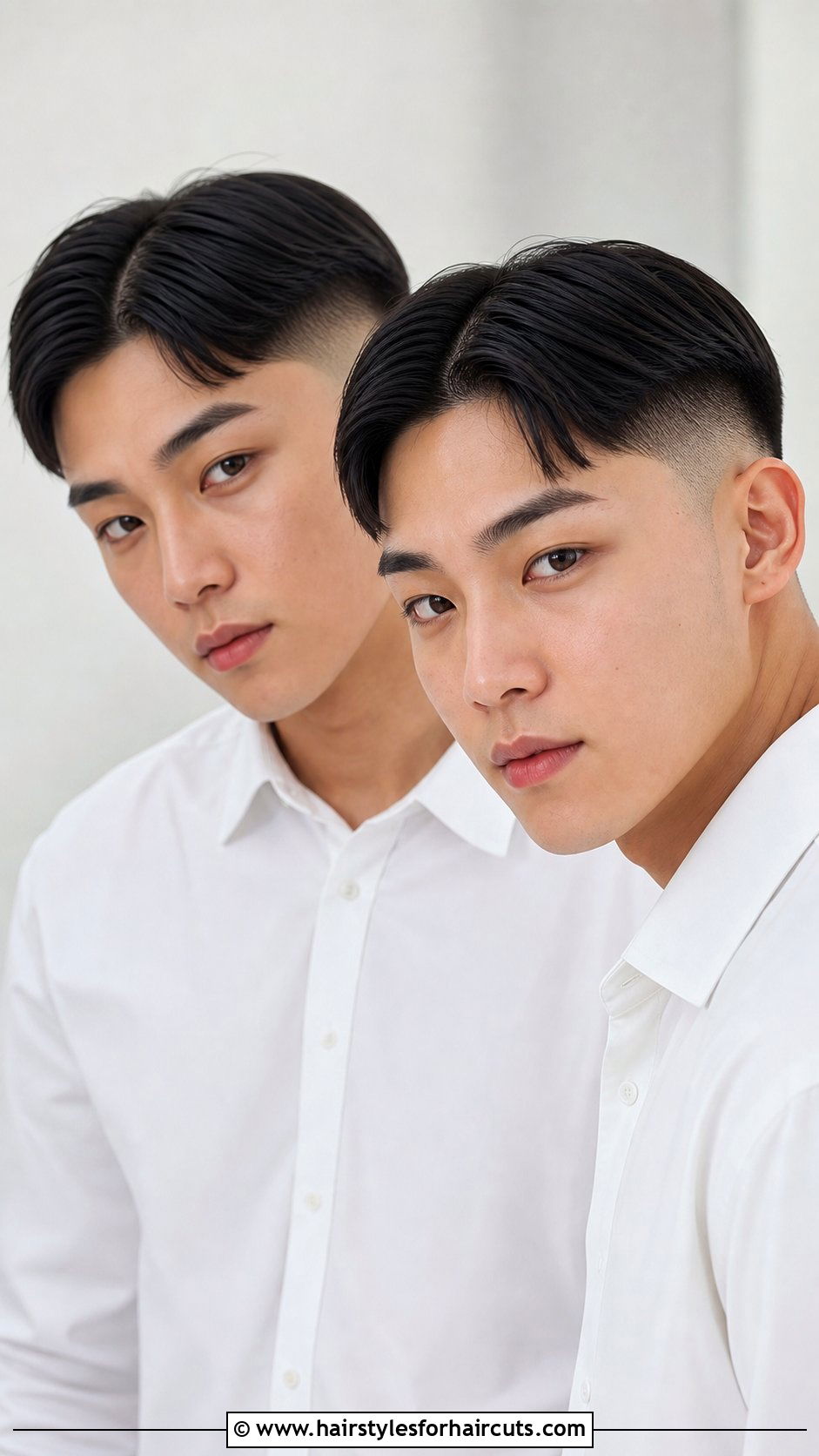 Two Block Cut With Middle Part Straight Hair - 25 two block haircuts straight hair - 25 two block haircuts straight hair