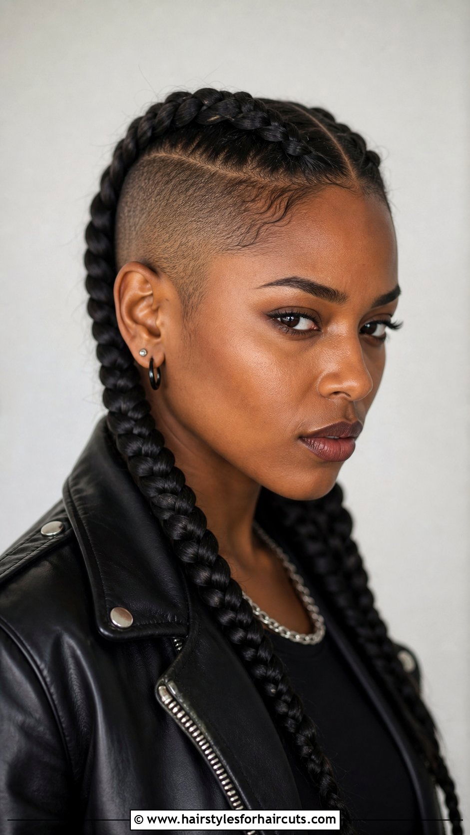 Two Braids With Shaved Sides - 25 two braids hairstyles black hair - 25 two braids hairstyles, black hair
